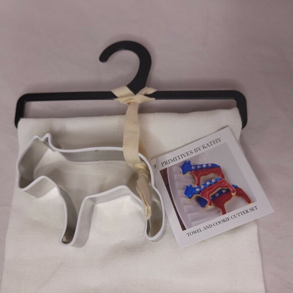 Democrat And Damn Proud PBK Cotton Dish Kitchen Towel & Donkey Cookie Cutter - Picture 3 of 6